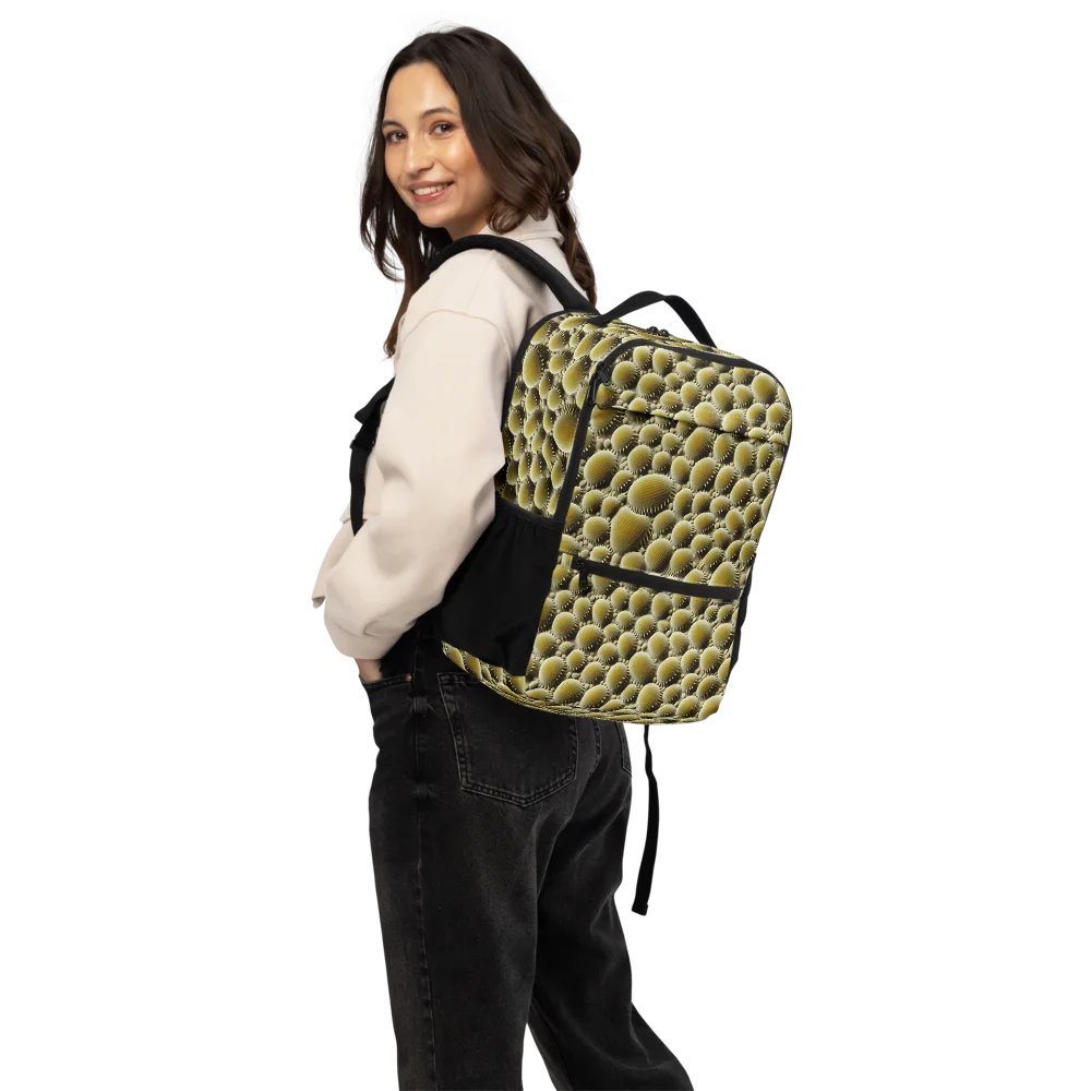 Golden Burrow on Utility Backpack — Back