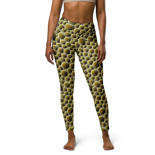 Golden Burrow on a Yoga Leggings