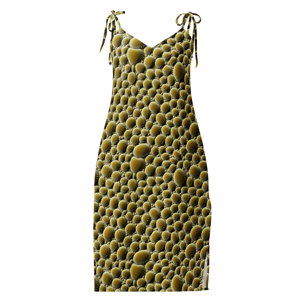 Golden Burrow on Slip Dress — Front