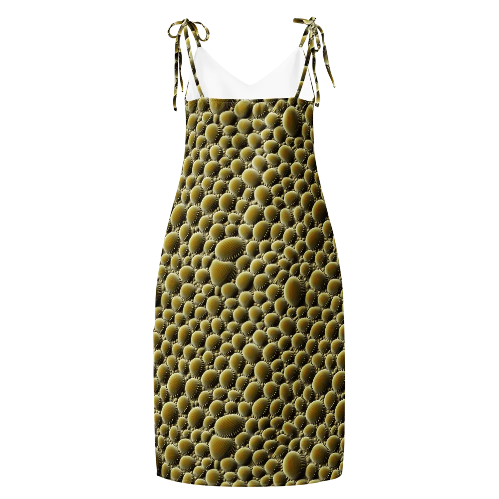 Golden Burrow on Slip Dress — Back