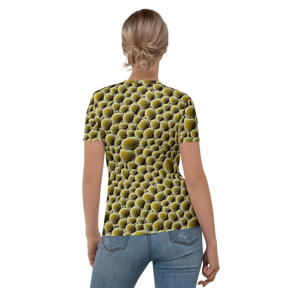 Golden Burrow on Women's Crew Neck T-Shirt — Back