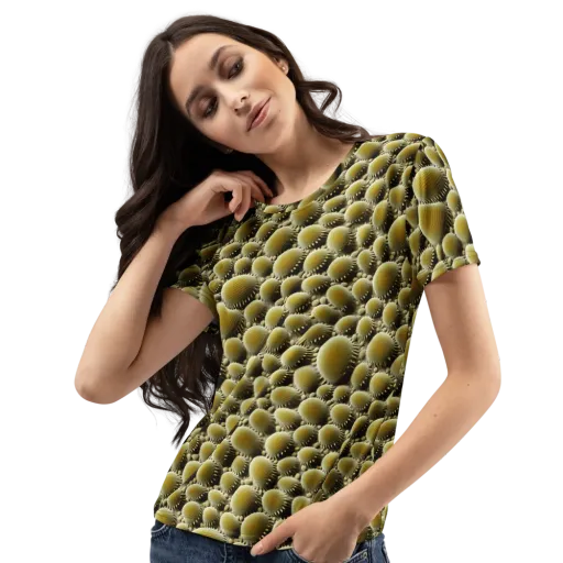 Golden Burrow on a Women's Crew Neck T-Shirt
