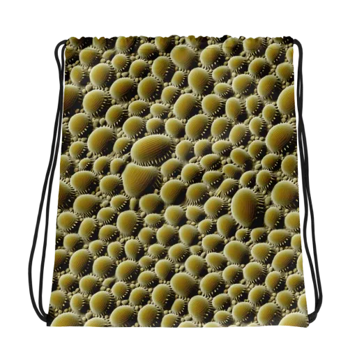 Golden Burrow on a Drawstring Bag