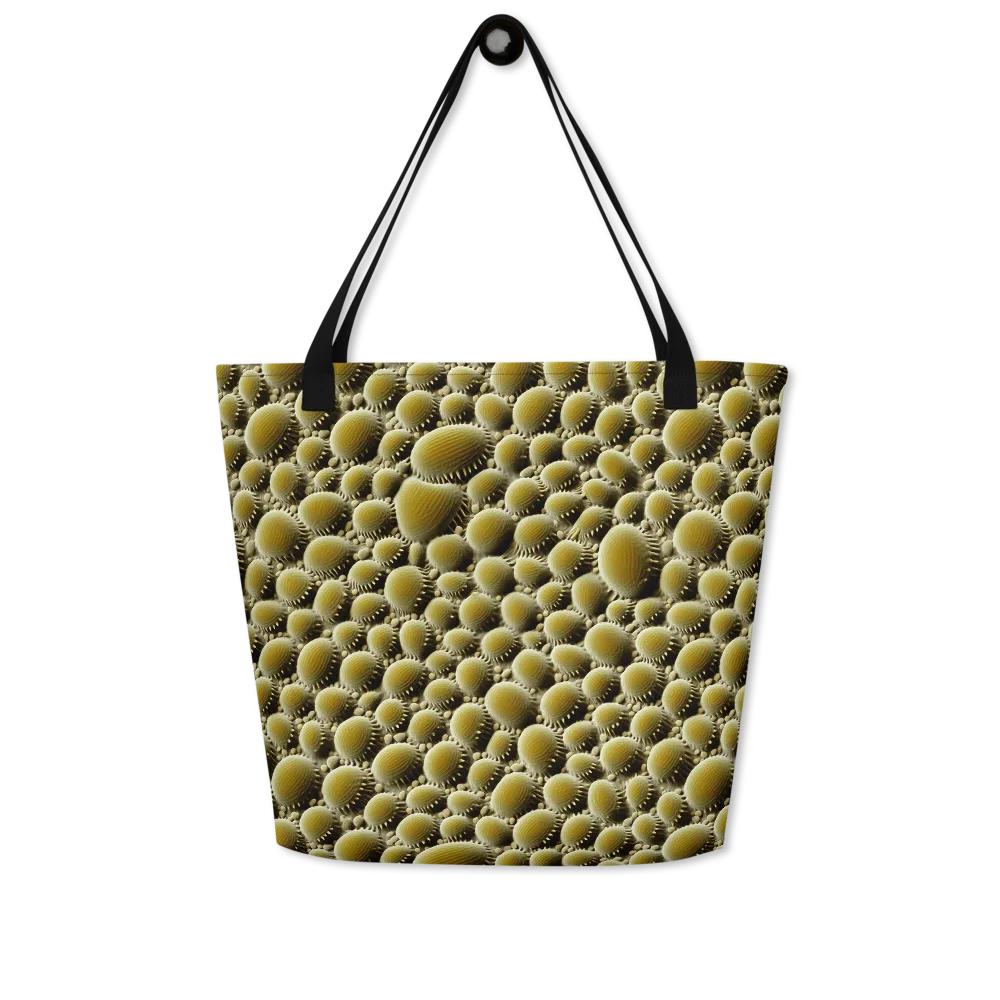 Golden Burrow on Large Tote Bag W/ Pocket — Front