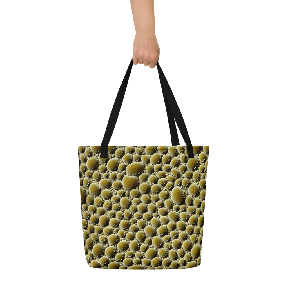 Golden Burrow on Large Tote Bag W/ Pocket — Front