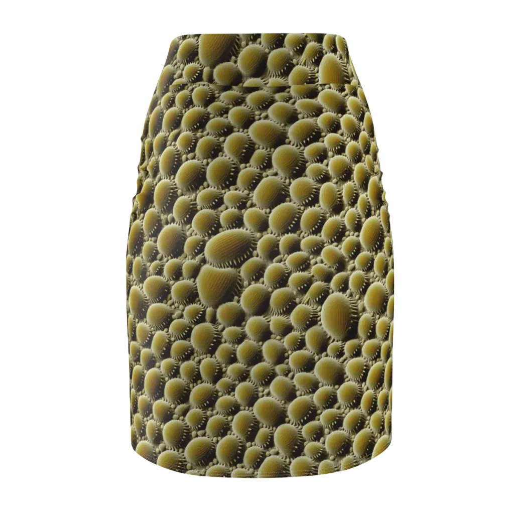 Golden Burrow on Pencil Skirt — Back