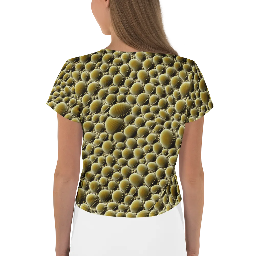 Golden Burrow on Crop Tee — Back
