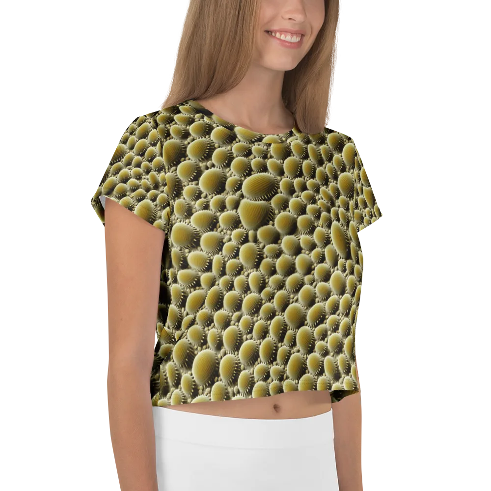 Golden Burrow on Crop Tee — Right