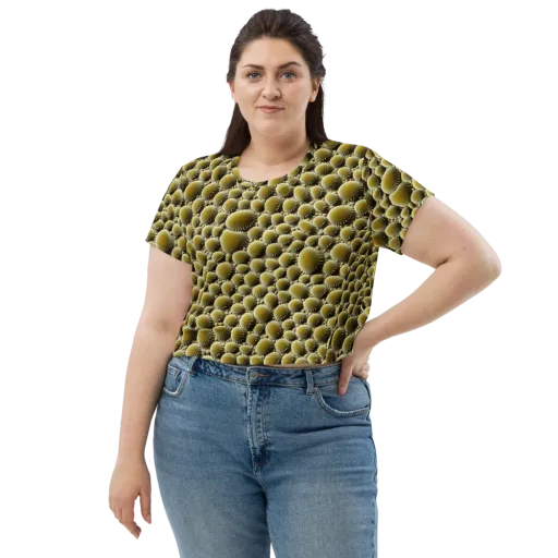 Golden Burrow on a Crop Tee