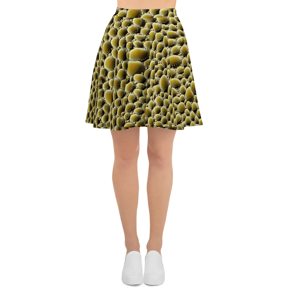 Golden Burrow on Skater Skirt — Front