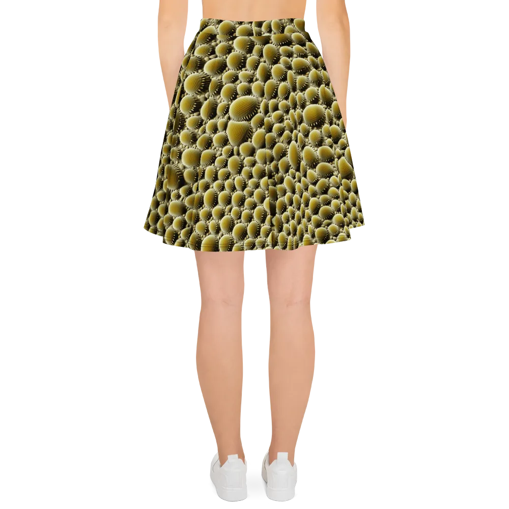 Golden Burrow on Skater Skirt — Back