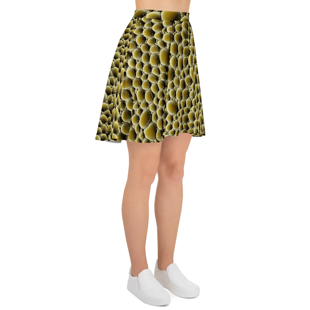 Golden Burrow on Skater Skirt — Right