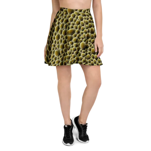 Golden Burrow on a Skater Skirt