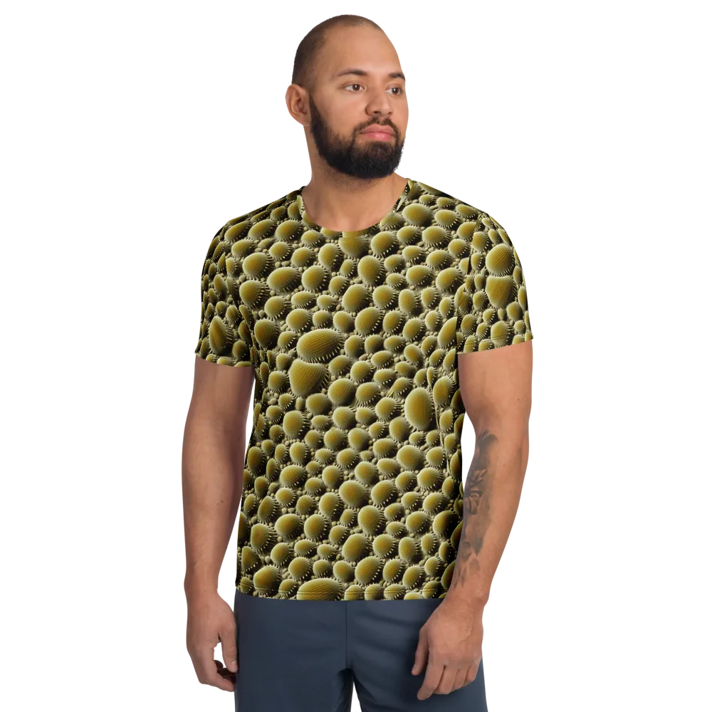 Golden Burrow on Men's Athletic T-Shirt — Front
