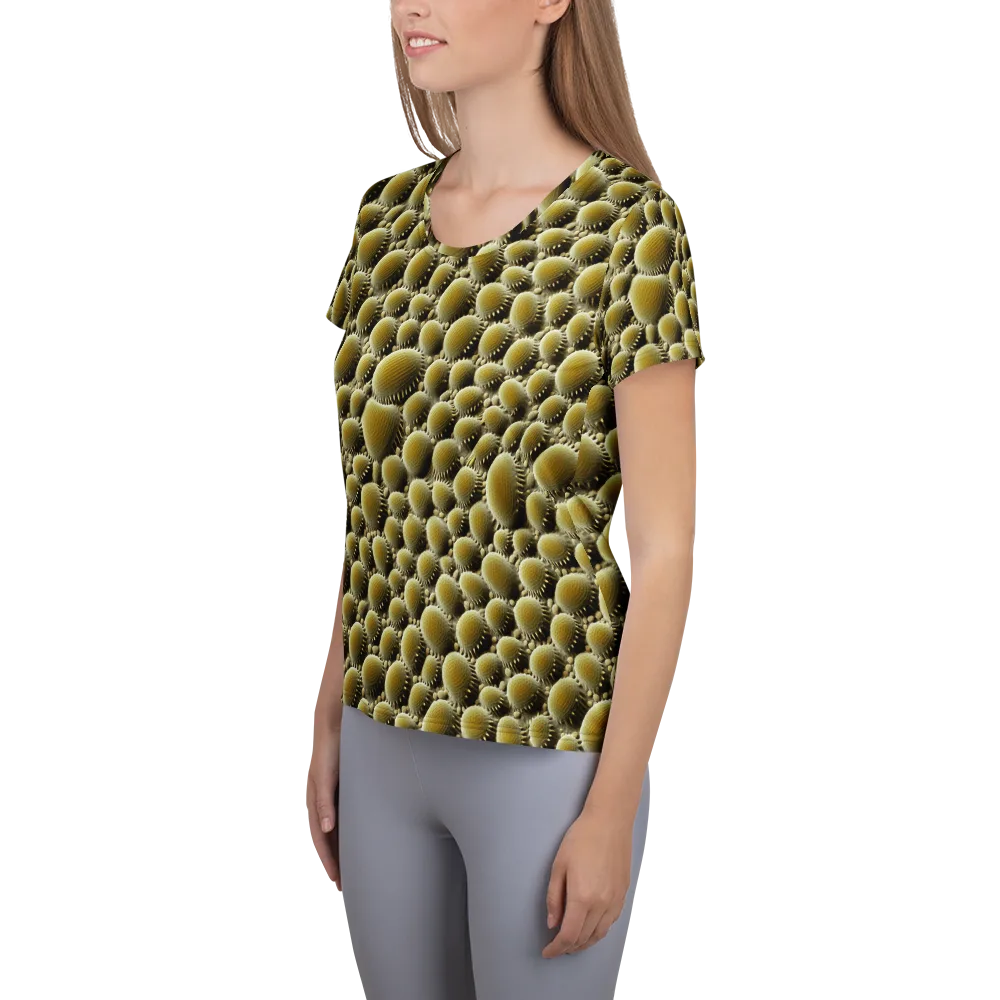 Golden Burrow on Women's Athletic T-Shirt — Left