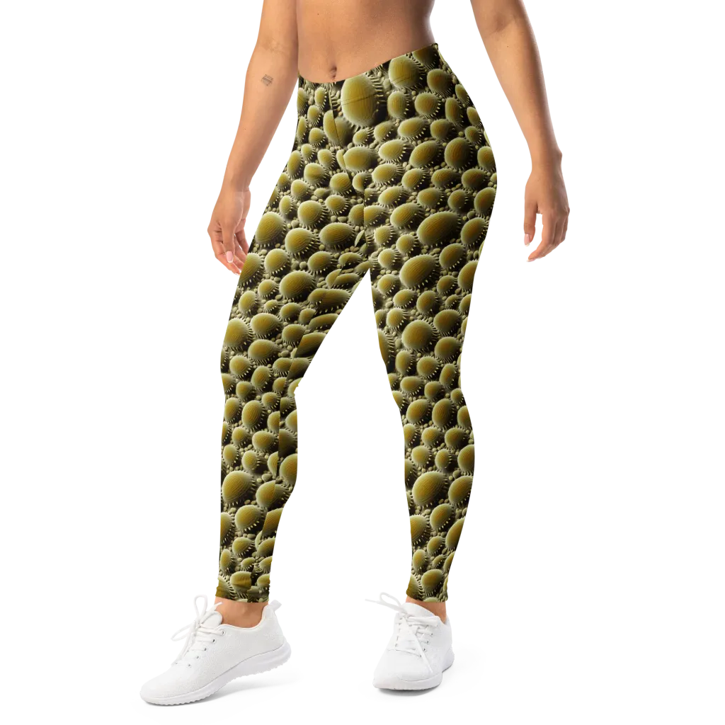 Golden Burrow on Leggings — Left Front