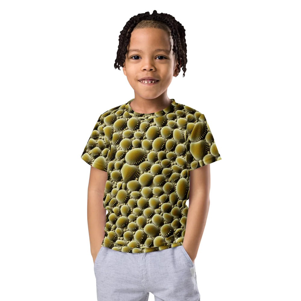 Golden Burrow on Kids Crew Neck T-Shirt — Front