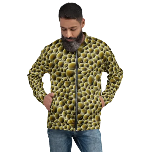 Golden Burrow on a Bomber Jacket