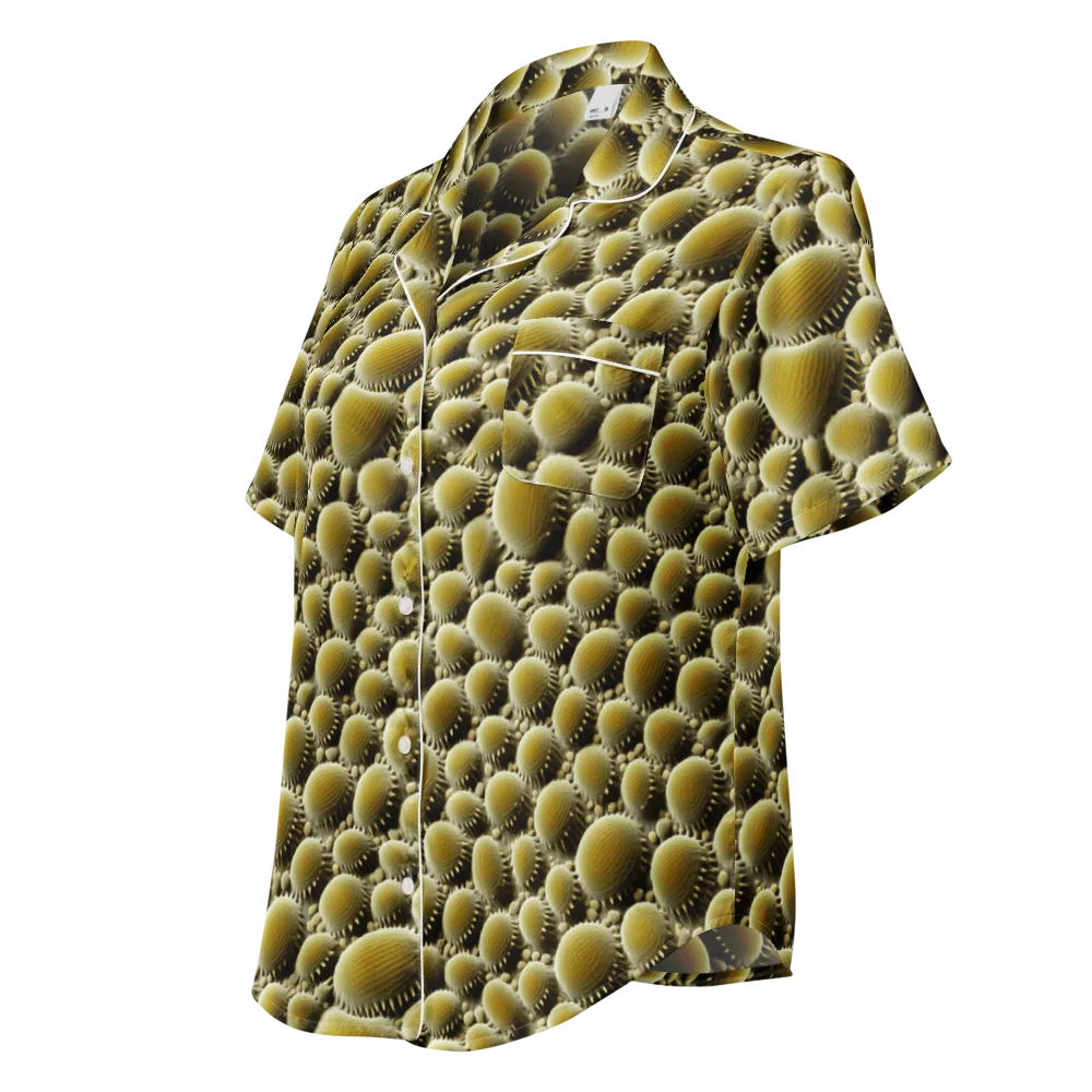 Golden Burrow on Women's Short Sleeve Pajama Top — Left Front