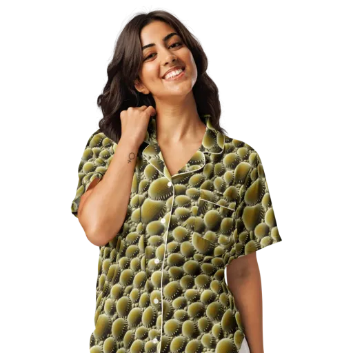 Golden Burrow on a Women's Short Sleeve Pajama Top