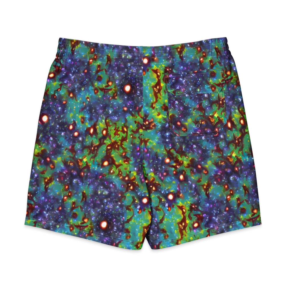 Bioluminescent Wilds on Men's Board Shorts — Back