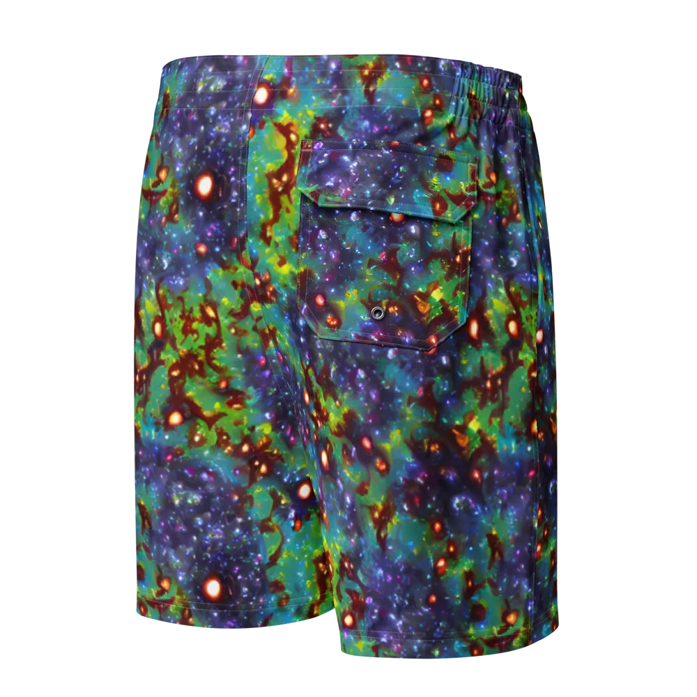 Bioluminescent Wilds on Men's Board Shorts — Back