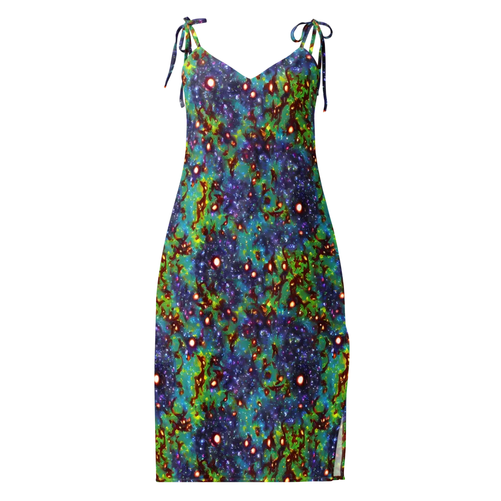 Bioluminescent Wilds on Slip Dress — Front