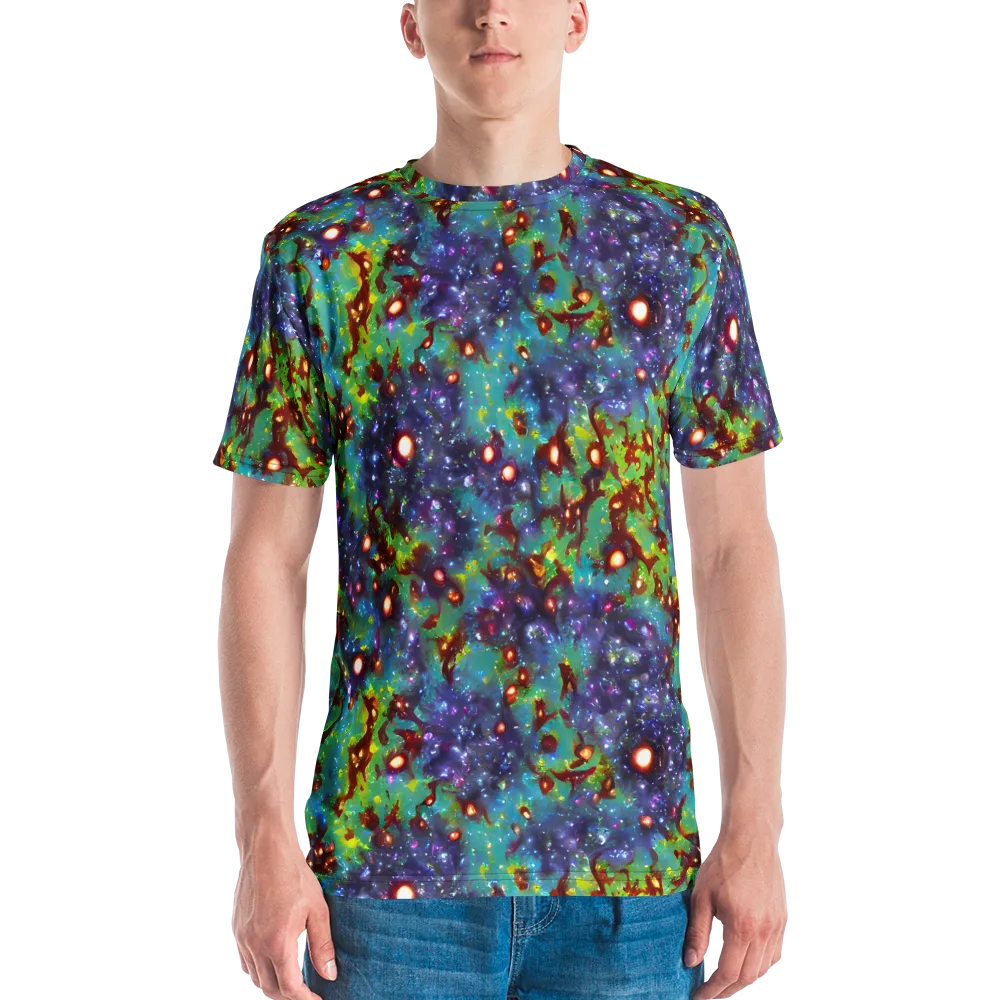 Bioluminescent Wilds on Men's Crew Neck T-Shirt — Front