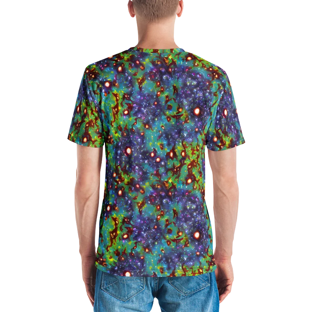 Bioluminescent Wilds on Men's Crew Neck T-Shirt — Back
