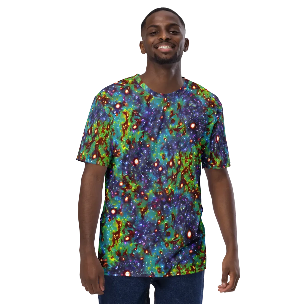 Bioluminescent Wilds on Men's Crew Neck T-Shirt — Front