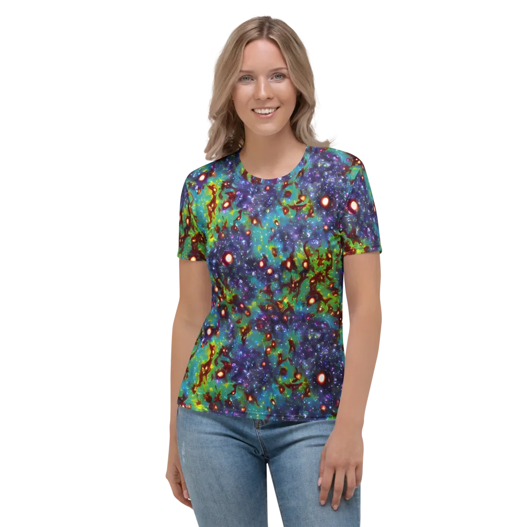 Bioluminescent Wilds on Women's Crew Neck T-Shirt — Front