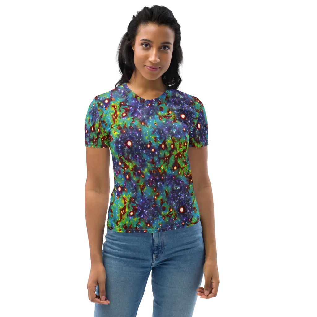 Bioluminescent Wilds on Women's Crew Neck T-Shirt — Front