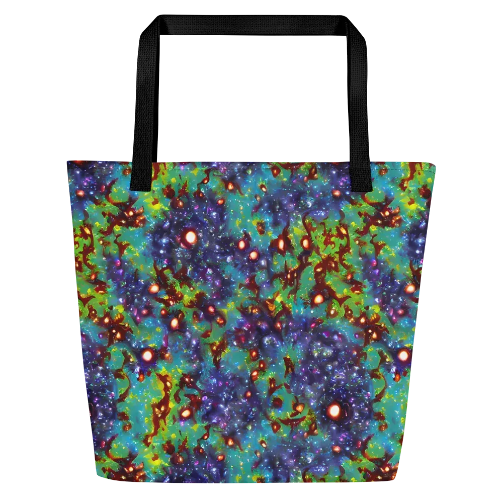Bioluminescent Wilds on Large Tote Bag W/ Pocket — Front