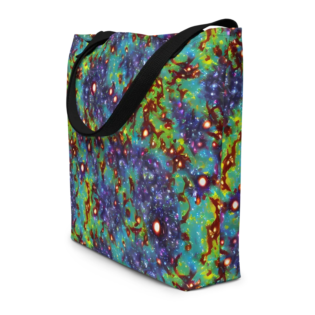 Bioluminescent Wilds on Large Tote Bag W/ Pocket — Front