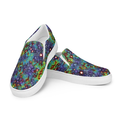 Bioluminescent Wilds on a Women's Slip-On Canvas Shoes