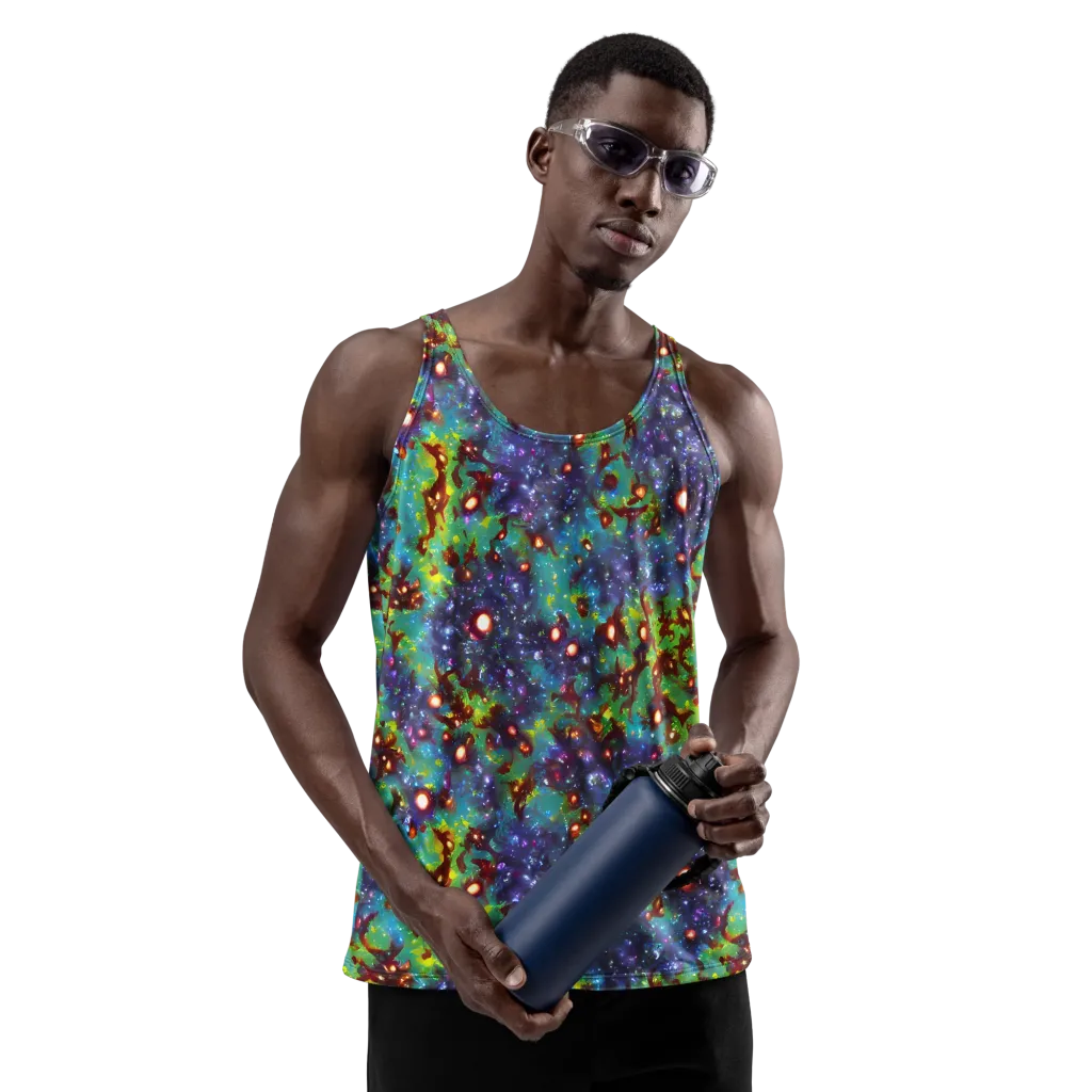 Bioluminescent Wilds on Men's Tank Top — Front