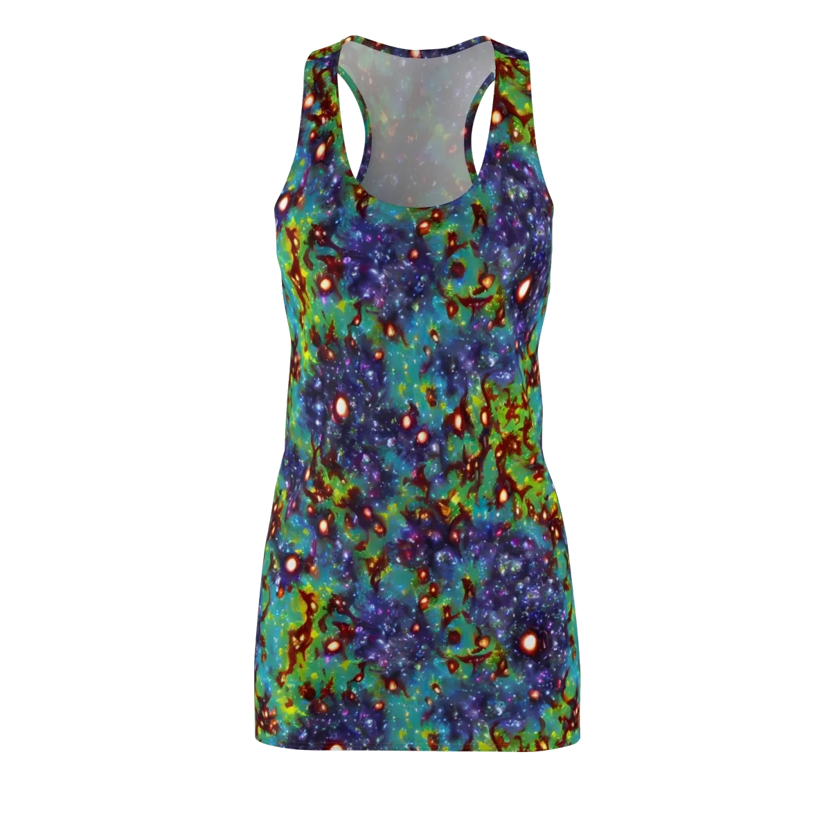 Bioluminescent Wilds on Racerback Dress — Front