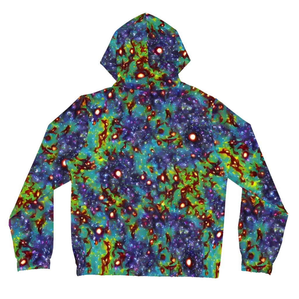 Bioluminescent Wilds on Women's Full-Zip Hoodie — Back