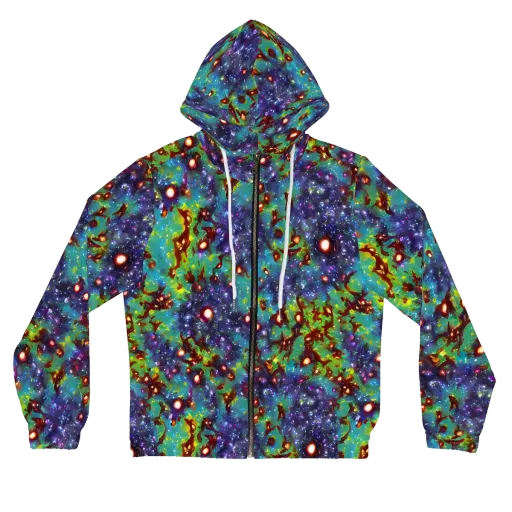 Bioluminescent Wilds on a Women's Full-Zip Hoodie