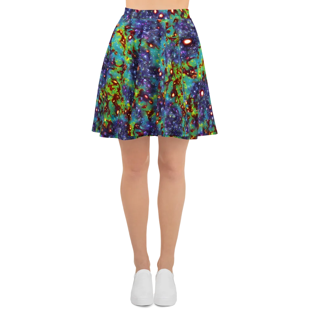 Bioluminescent Wilds on Skater Skirt — Front