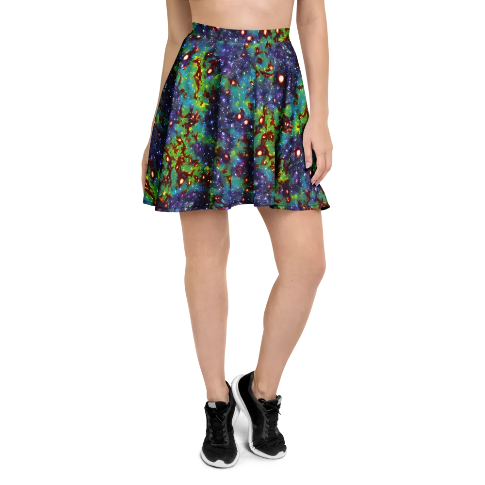Bioluminescent Wilds on Skater Skirt — Front
