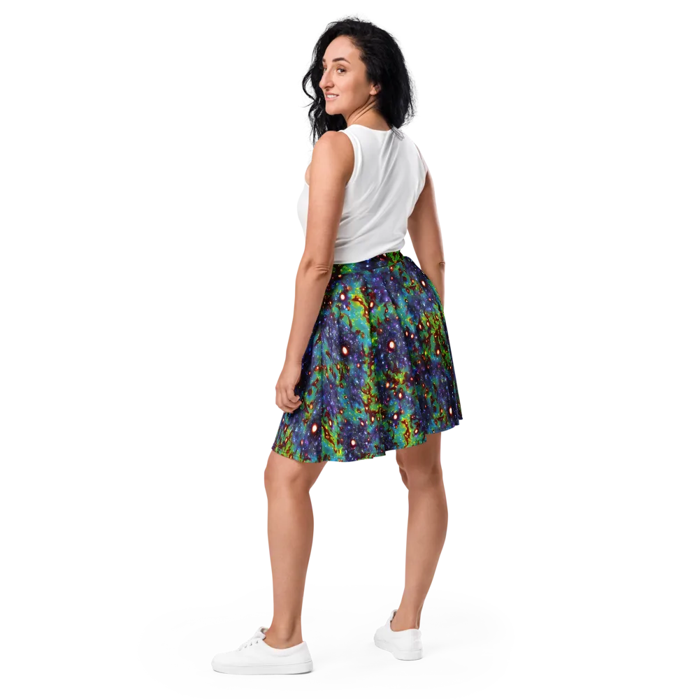 Bioluminescent Wilds on Skater Skirt — Back