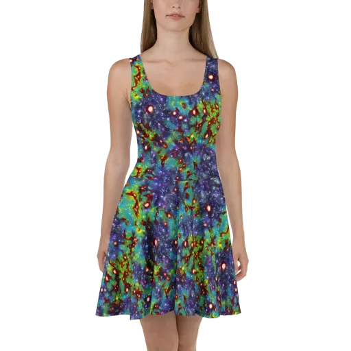 Bioluminescent Wilds on a Skater Dress