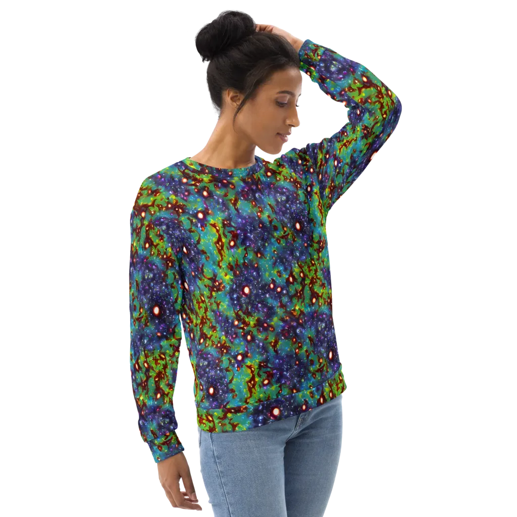 Bioluminescent Wilds on Sweatshirt — Right Front