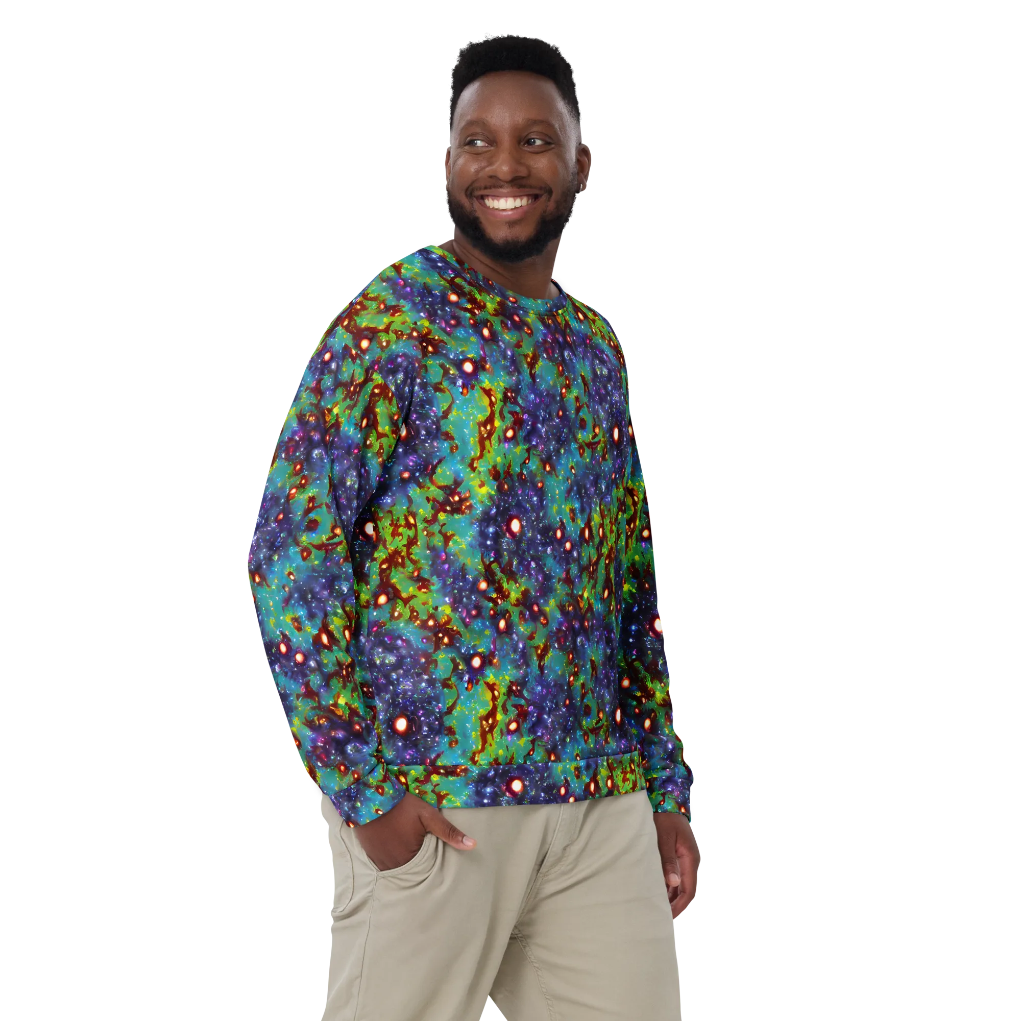 Bioluminescent Wilds on Sweatshirt — Front