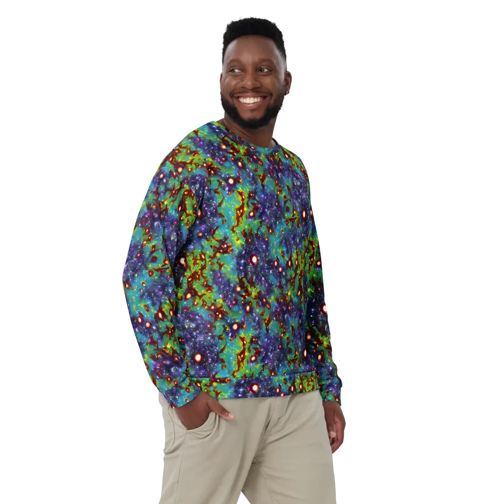 Bioluminescent Wilds on Sweatshirt — Front