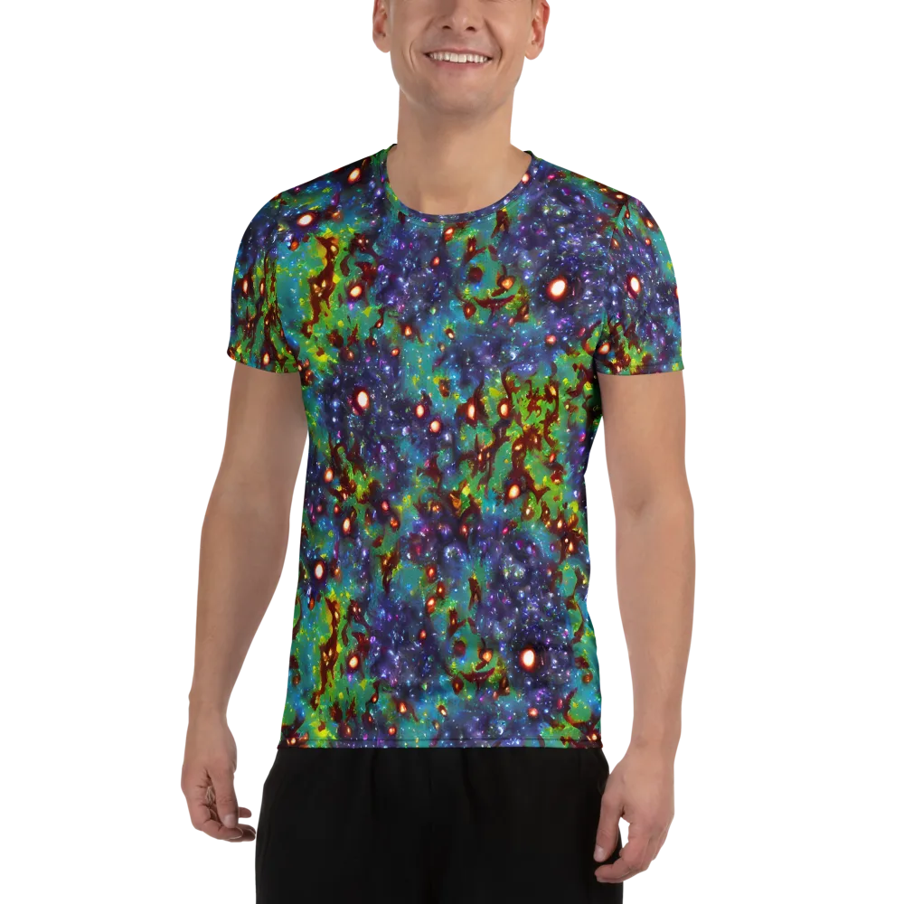 Bioluminescent Wilds on Men's Athletic T-Shirt — Front