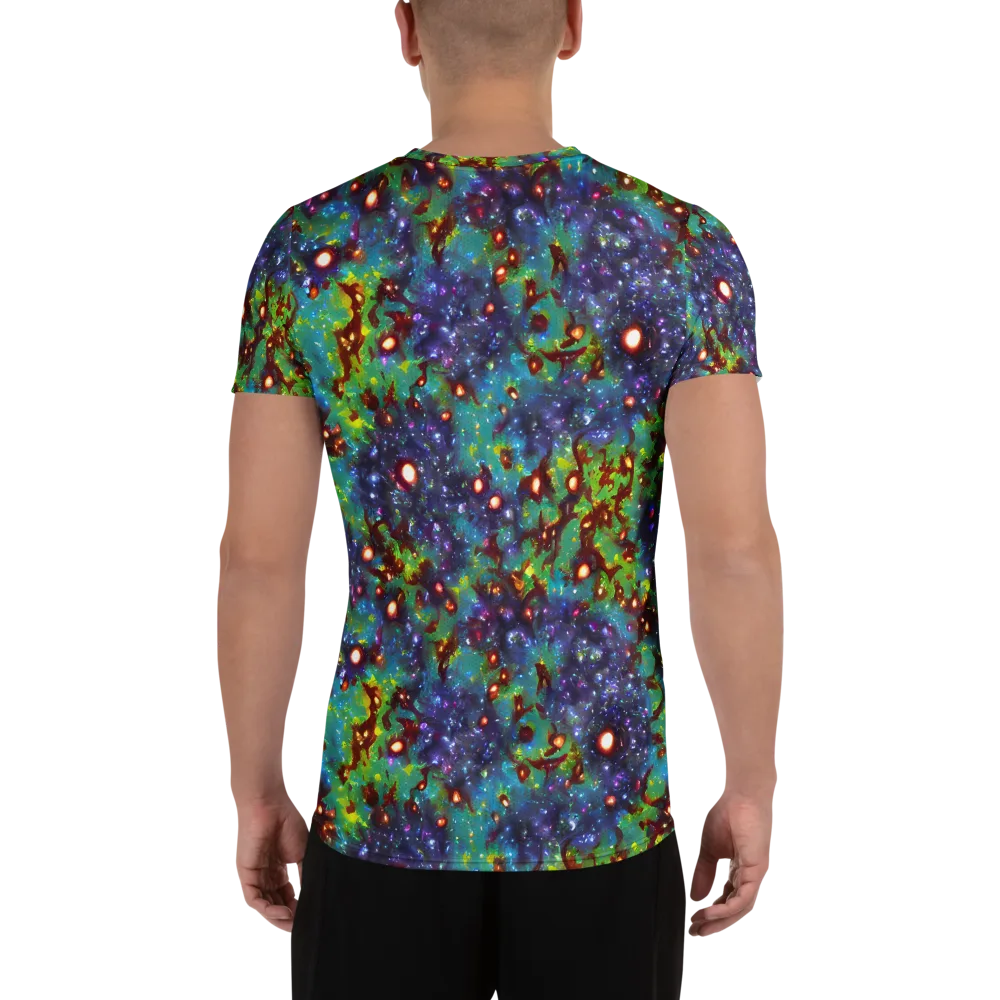 Bioluminescent Wilds on Men's Athletic T-Shirt — Back