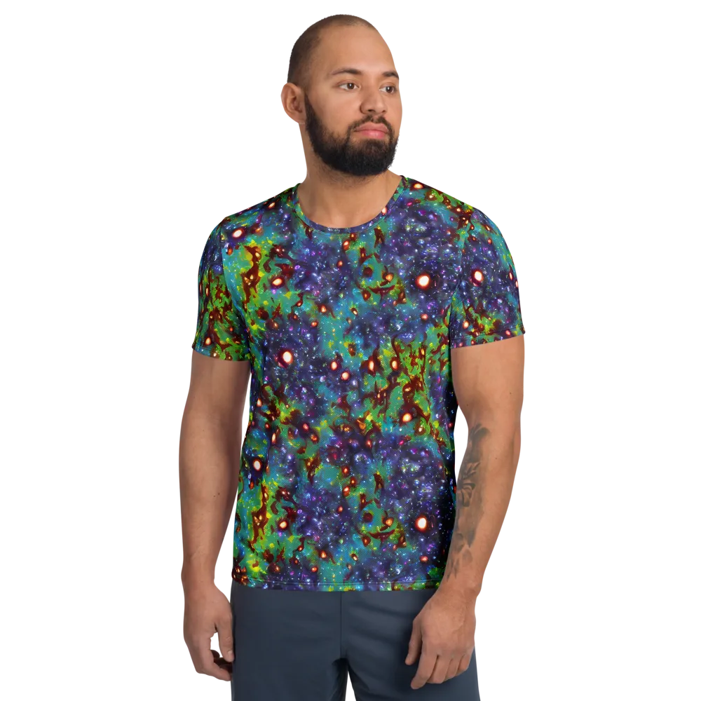 Bioluminescent Wilds on Men's Athletic T-Shirt — Front