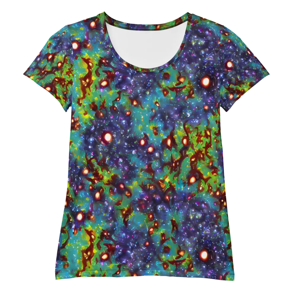 Bioluminescent Wilds on Women's Athletic T-Shirt — Front